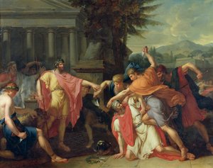 タティウスの死 作： Anne Louis Girodet de Roucy Trioson