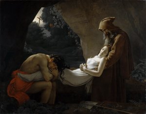 アタラの埋葬、1808年。 作： Anne Louis Girodet de Roucy Trioson
