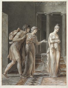オレステスとハーマイオニーの出会い 作： Anne Louis Girodet de Roucy Trioson