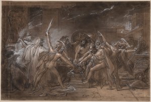 テーベに対する七人の首長の誓い 作： Anne Louis Girodet de Roucy Trioson