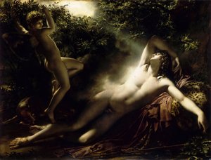 エンディミオンの眠り、1791年。 作： Anne Louis Girodet de Roucy Trioson