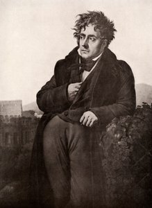 19世紀初頭、フランソワルネ、フランスの作家、外交官、シャトーブリアン。 作： Anne Louis Girodet de Roussy Trioson