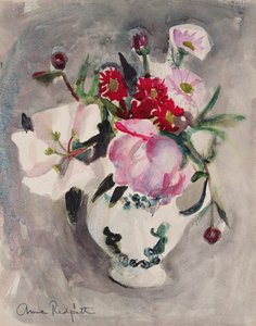 花、1955年頃（紙に水彩） 作： Anne Redpath