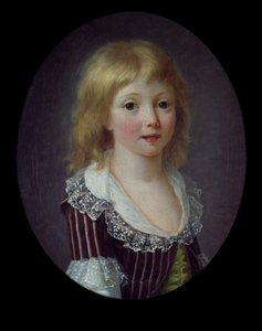 コミングス家の少年、1785-90 作： Anne Rosalie 1752 94 attr. to Filleul