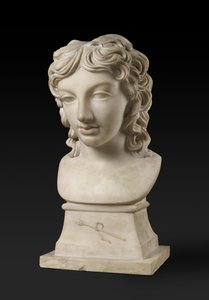 バッカスのキャラクターのヘンリールボミルスキ王子の胸像、c。 1787（カララ大理石）