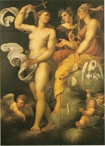 神学的美徳の寓意 作： Annibale Carracci