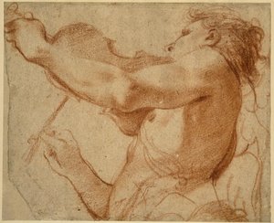 ヴァイオリンを弾く天使 作： Annibale Carracci