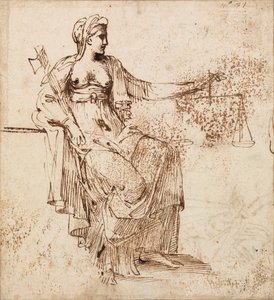 カラッチ-ジャスティス、RCIN 902146 作： Annibale Carracci