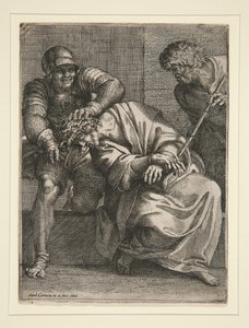 茨の冠をかぶるキリスト 作： Annibale Carracci