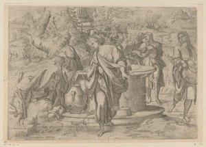キリストとサマリヤの女 作： Annibale Carracci
