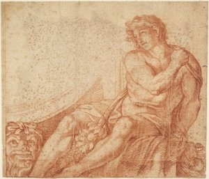 Ignudo aus der Galleria Farnese 作： Annibale Carracci