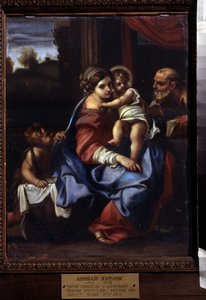 洗礼者聖ヨハネの子を持つ聖家族。 アニバーレ・カラッチの絵（アニバーレ・カラッチ） 作： Annibale Carracci