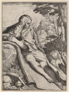 荒野のマグダラのマリア 作： Annibale Carracci