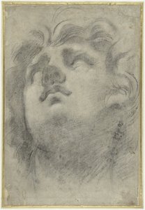 トリトンの直立した頭 作： Annibale Carracci
