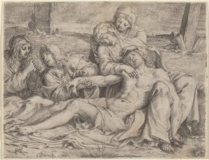 ピエタ (「カプラローラのキリスト」) 作： Annibale Carracci