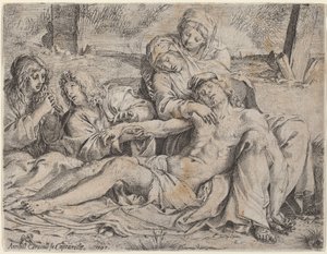 ピエタ (「カプラローラのキリスト」) 作： Annibale Carracci