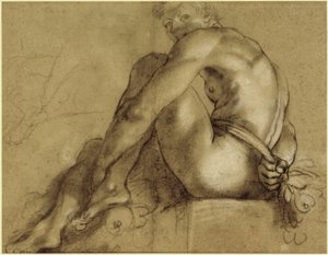 座りがちな行為 作： Annibale Carracci