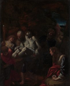 キリストの埋葬、1595年。 作： Annibale Carracci