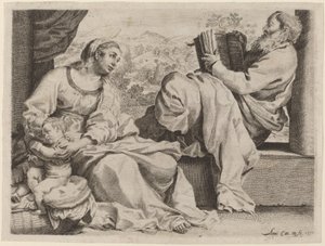 聖家族と洗礼者聖ヨハネ 作： Annibale Carracci