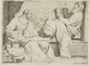 聖家族と洗礼者聖ヨハネ 作： Annibale Carracci