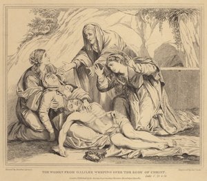 キリストのからだをよじるガリラヤの女性、ルカ 作： Annibale Carracci