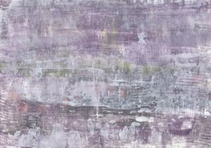 質感のあるパープルグレーの抽象画 作： 