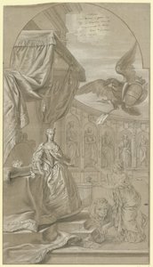 ガヴァネスとしてのオーストリア大公マリア・アンナの集合の寓話、1744年 作： Anonymous