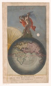 地球上のアトラス タイトルページ: Justus Danckerts, Atlas, s.a. 作： Anonymous