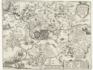 フランセン作ベレグ・ヴァン・アラスの扉、1640年 フランス国王ルイ 13 世の腕に包囲されたアラス市の計画 6 月 12 日。 1640年（オブジェクトのタイトル）