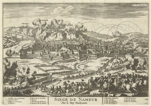 Beleg van Namen ドア koning ウィレム III、1695 Siege de Nameur By Roy Guiljaum (オブジェクトのタイトル) ヨーロッパ、アジア、アフリカ、アメリカの勢力 (...) フランスとスペインの海岸の地図 (オブジェクトのシリーズ タイトル) 作： Anonymous
