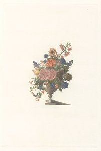 花とアオイ科の花の花瓶 作： Anonymous