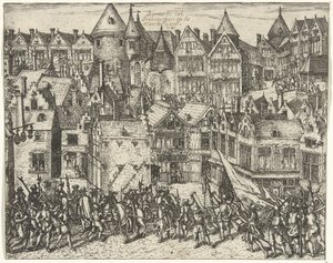 アントワープでのカルヴァン派の暴動が鎮圧、1567 年 作： Anonymous