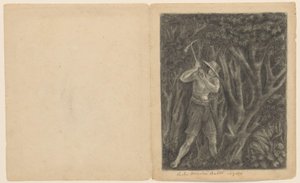 クーレンがンゴロで森林の伐採を開始、1820～1850年頃 作： Anonymous