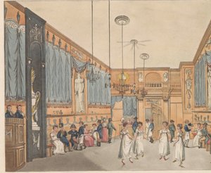 家「De Pijl」では、カリフォルニア州。 1810年～1813年 アムステルダムの Pylsteeg にある Pyl という名前の Musico の内部ビュー (オブジェクトのタイトル) 作： Anonymous