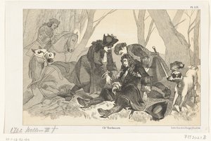 1702 年の狩猟パーティー中のウィリアム 3 世の致命的な落下