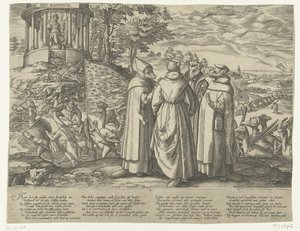 キツネを追うガチョウ、1572 年頃 作： Anonymous