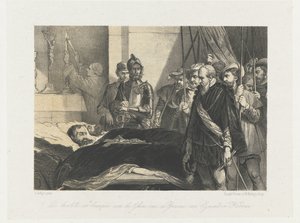エグモンドとホーンの死体に最後の敬意を払う、1568年 エグモンド伯爵とホーン伯爵の死体に支払われた最後の名誉（オブジェクトの称号） 作： Anonymous
