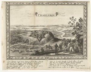 シャルルロワの新しい要塞、1666 年 Charle Roijによる新しい都市のCaerte比喩（...）（オブジェクトのタイトル） Plant de la nouelle fortresse de Charle Roij (...) (オブジェクトのタイトル) 作： Anonymous