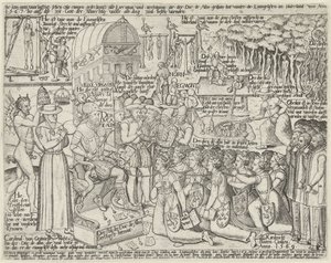 アルバ公の玉座、1569年 作： Anonymous