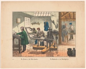 Drukkerij と lettergieterij The Printer & the Letter-founder (オブジェクトのタイトル) 作： Anonymous