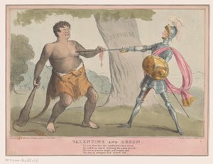 イギリスの政治漫画、1835 年 バレンタインとオーソン (オブジェクトのタイトル) 作： Anonymous