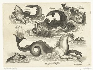 タツノオトシゴを含む素晴らしい水生動物 Libelivs varia Genera piscium complectens (シリーズタイトル) 淡水魚・海魚・カエル・甲殻類・海の生き物（連載タイトル） 作： Anonymous