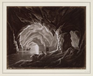 (おそらく) カプリ島の青の洞窟の絵の複製写真 カプリ。 Grotta azzurra (オブジェクトのタイトル) 作： Anonymous