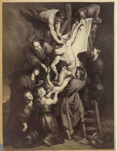 ピーテル・パウル・ルーベンスの絵画「十字架からの降下」後の版画の複製写真 作： Anonymous