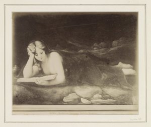 マグダラのマリアの苦行を描いたアントニオ・ダ・コレッジョの絵画の複製写真 ローマ - マッダレーナ コレッジョ、ボルゲーゼ美術館 (オブジェクトのタイトル) 作： Anonymous