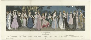 Gazette du Bon Ton、1915 - No. 8-9: コートダジュールまたはテラスでのパーティー 作： Anonymous