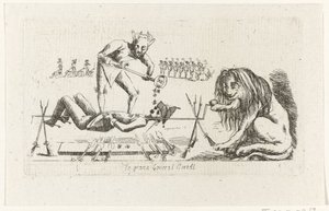 唾を吐くバーテイ将軍 le Grand General BertAl (オブジェクトのタイトル) ブラバン革命、1787-1790 (シリーズタイトル) 作： Anonymous
