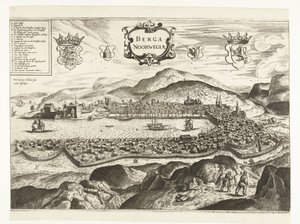 ベルゲン (ノルウェー) の眺め、1665 年 Berga Norwayiae (オブジェクトのタイトル) 作： Anonymous