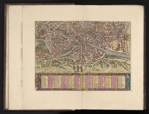 ローマの鳥瞰図 Antiquae urbis Romae imago Accuracts (...) (オブジェクトのタイトル) 作： Anonymous