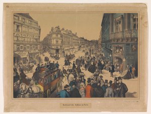 パリのブルヴァール デ イタリアンスの眺め Boulevard des Italiens zu Paris (オブジェクトのタイトル)